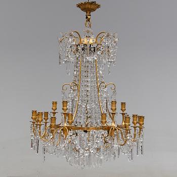 LJUSKRONA, Louis XVI-stil, 1900-talets första hälft. Höjd ca 98 cm.