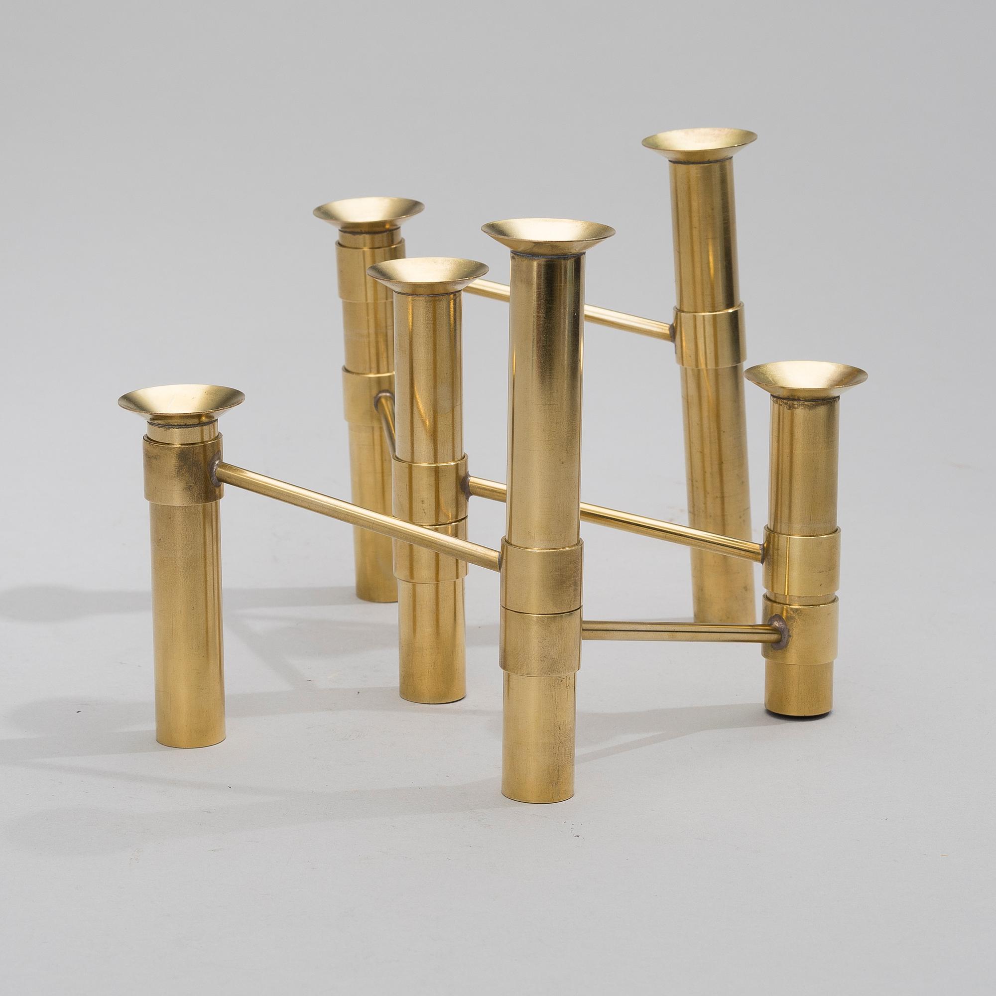 TAPIO WIRKKALA, KANDELABER. Serieljusstake NonStop. Hopeakeskus, 1970-tal.