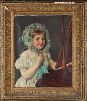 OKÄND KONSTNÄR, olja på duk, signerad F Hayman och daterad 1899?.