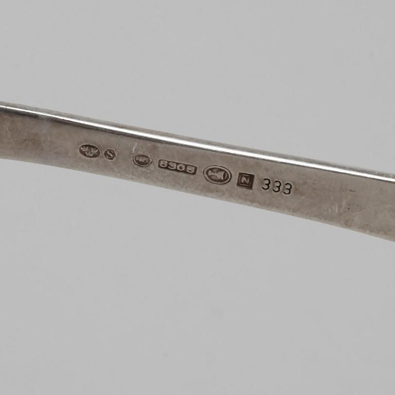 PARTI BESTICK, 18 delar. Silver. 1800-1900-tal. Tot ca 910 g.