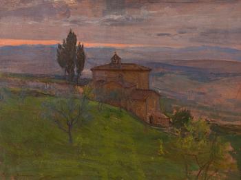 ELIN DANIELSON-GAMBOGI, oil on board, signed.
