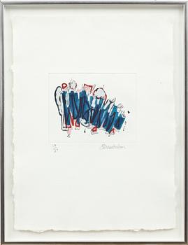 JOHN CHAMBERLAIN, färglito, sign samt nr 13/27.