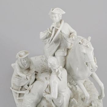 FIGURGRUPP, porslin, troligen Ludwigsburg, Tyskland 1900-tal.