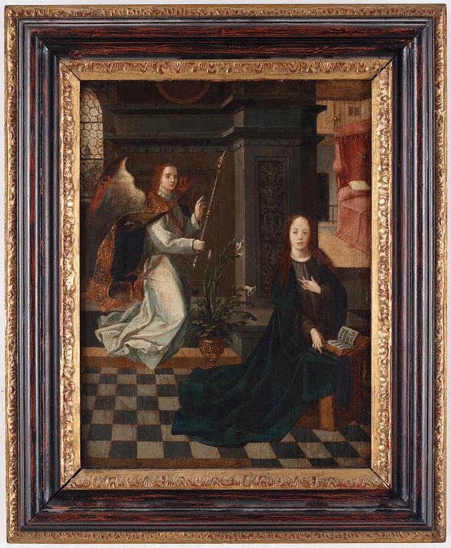 Barend van Orley Circle of, The Annunciation.