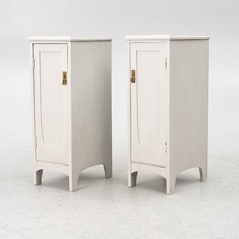 Nightstands, a pair, first half of the 20th century.