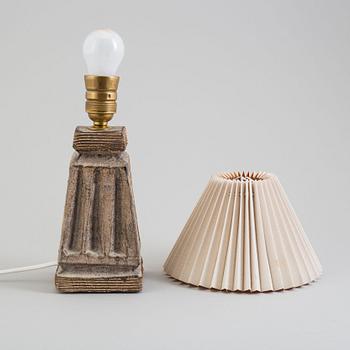 IRMA YOURSTONE a ceramic table light from the second half of the 20th century.