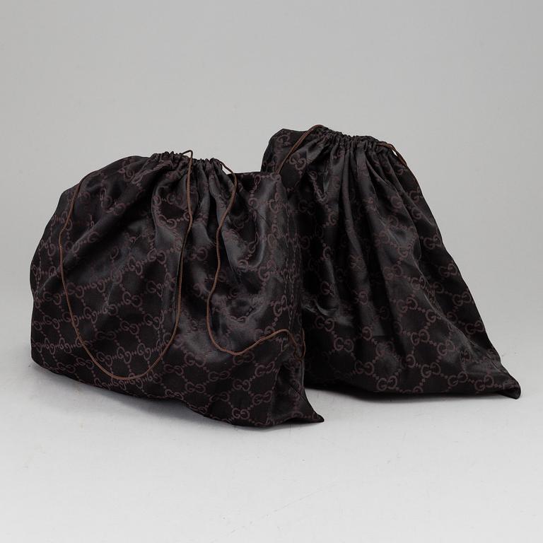 GUCCI, stövletter, två par, italienska storlekar 37 & 37,5.