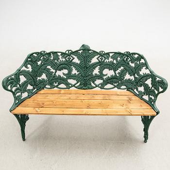 Trädgårdssoffa, "Ormbunken", Mönsterås metall, 1900-tal.