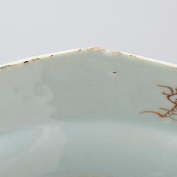 TALLRIKAR, 1 par, porslin, Kina, Qianlong 1736-1795.