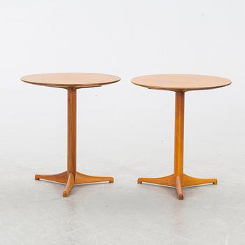 KERSTIN HÖRLIN-HOLMQUIST, a pair of "Äpplet" tables, Nordiska Kompaniet, 1960's.