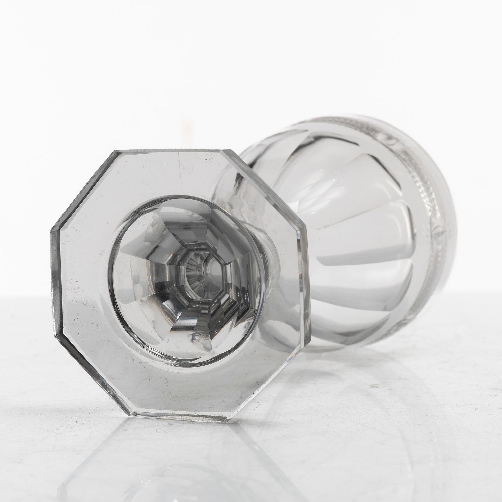 A matched set of glasses, Sweden, ciraca 1900.