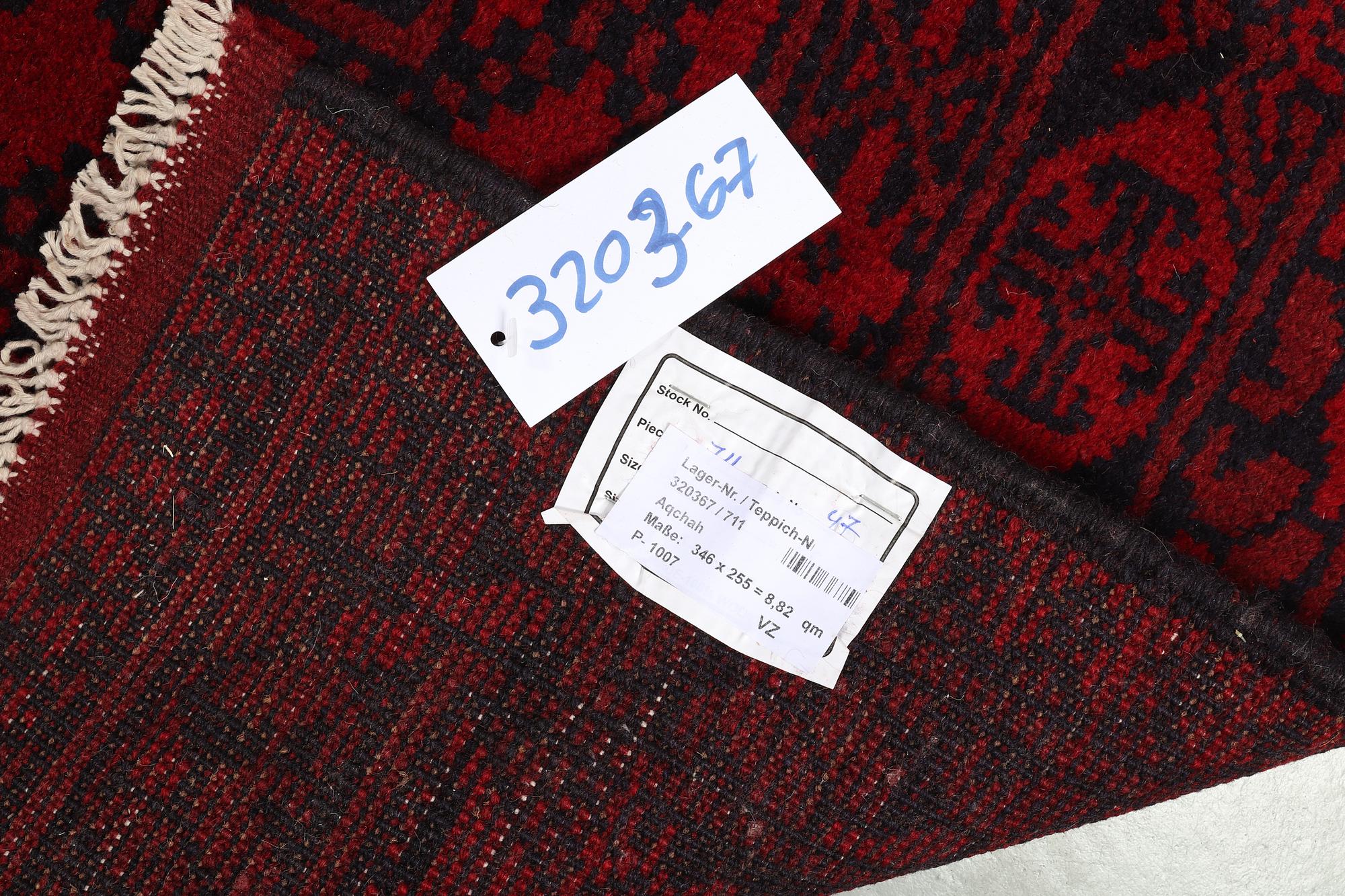 Matta, Afghan, ca 346 x 255 cm.