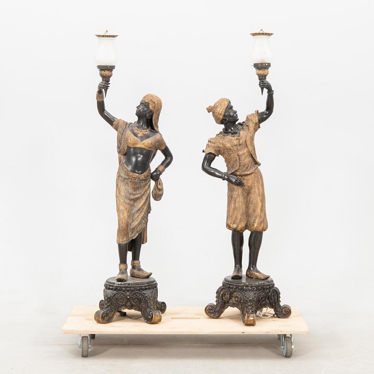 Golvlampor ett par 1900-tal.