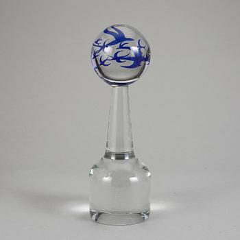 SKULPTUR, glas, Orrefors Expo, Olle Alberius, signerad och dat -78.