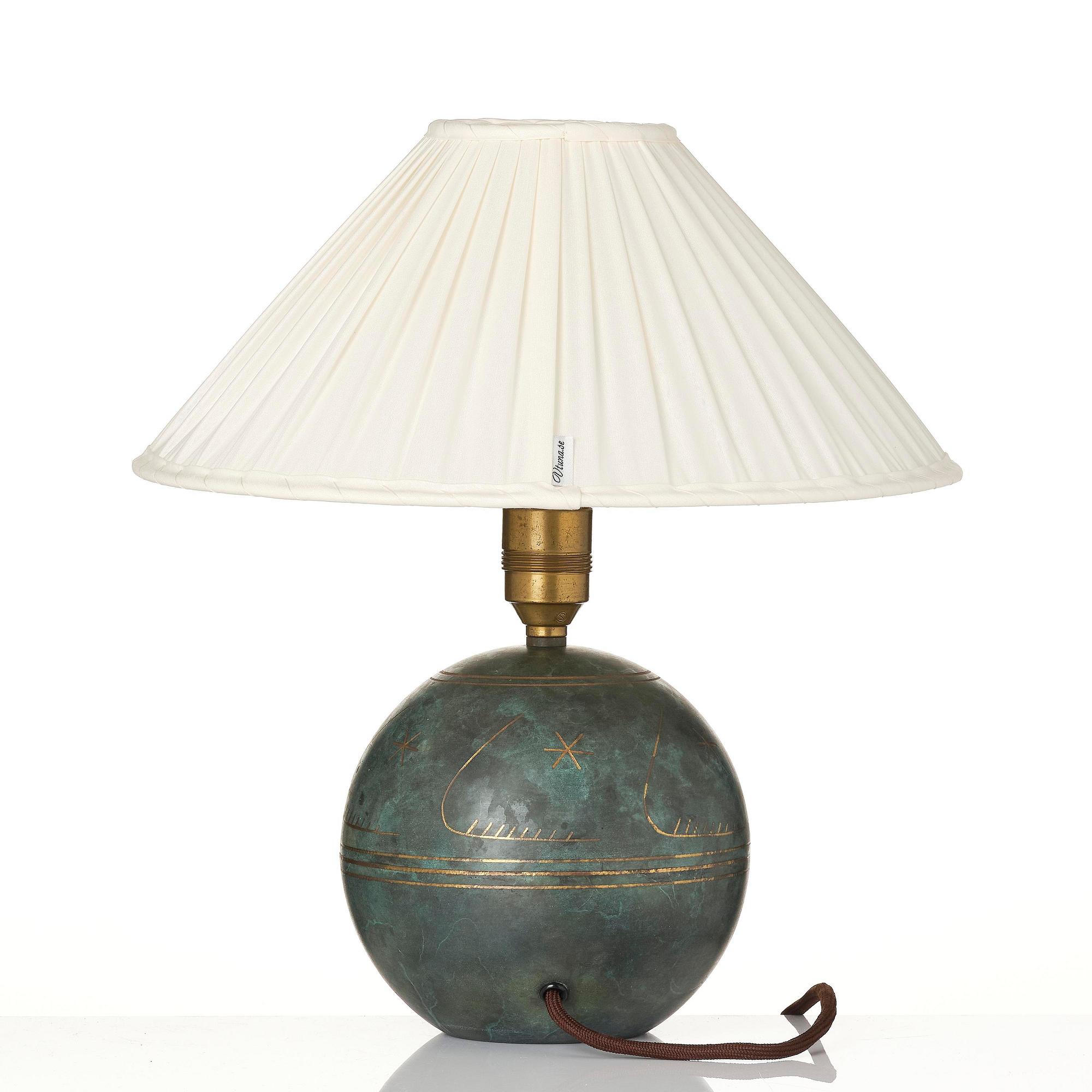 Erik Tidstrand, a table lamp model "28521", Nordiska Kompaniet, 1930s.