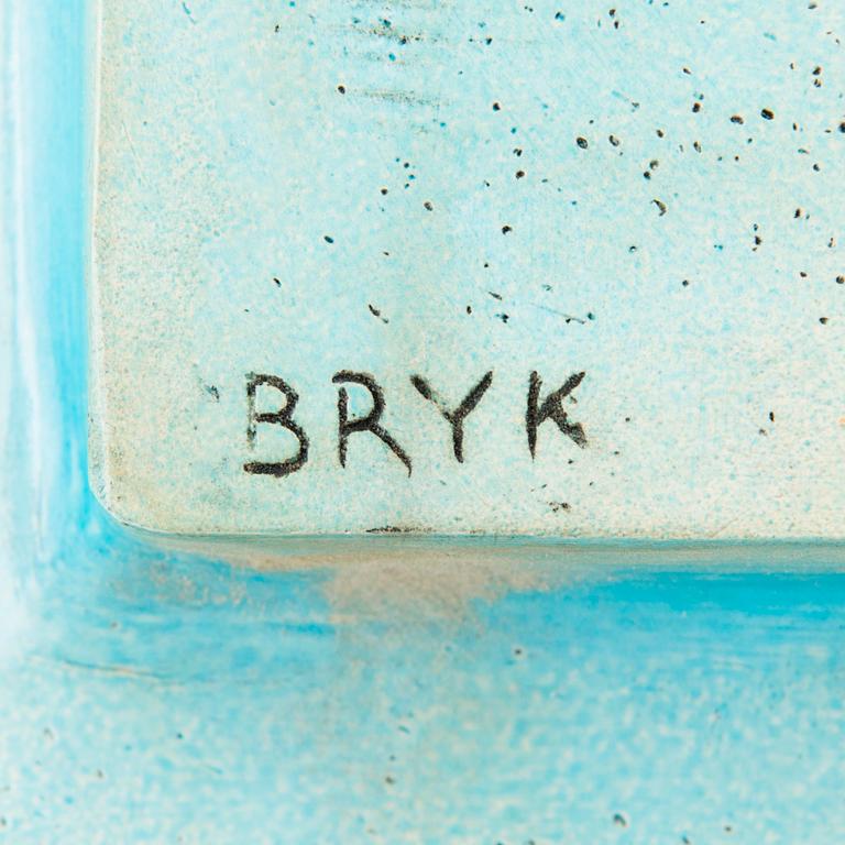 RUT BRYK, reliefi, kivitavaraa, signeerattu BRYK.