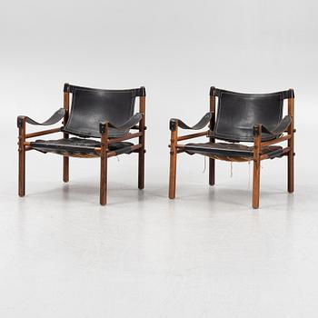 Arne Norell, a pair of 'Sirocco' easy chairs, Norell möbel AB, 1960-70s.