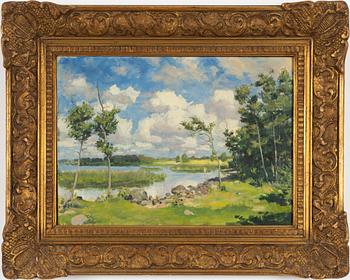Bernhard Oscarsson, oil on canvas, signed,