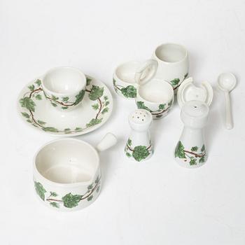 Service, 63 pieces, porcelain, Porcelaine de Paris, Limoges, France.