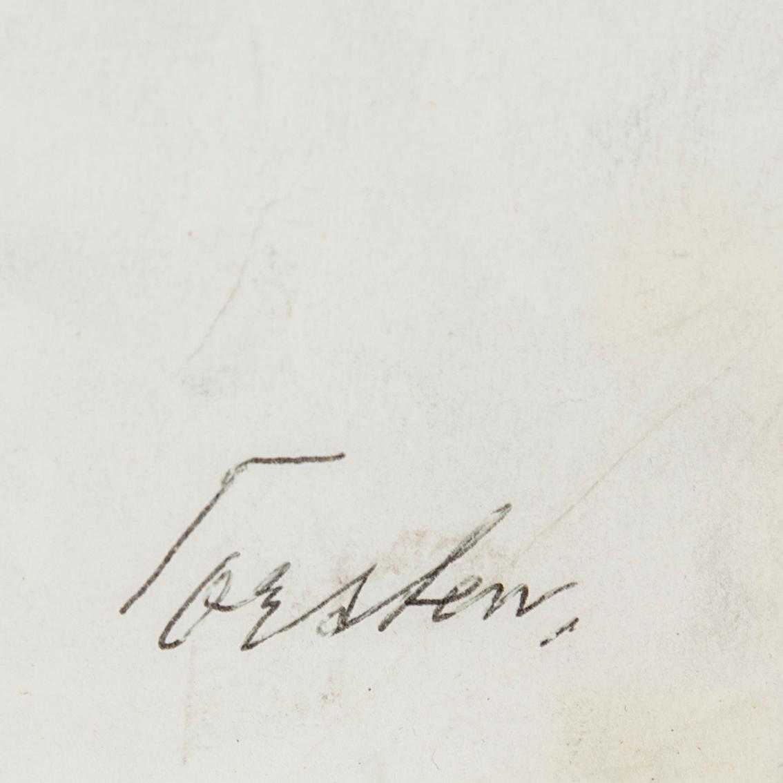 TORSTEN ANDERSSON, drawing on paper signed.