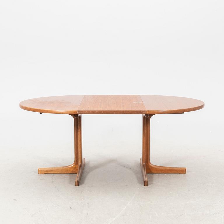 A Karl Erik Ekselius walnut dining table JOC Vetlanda 1960s.