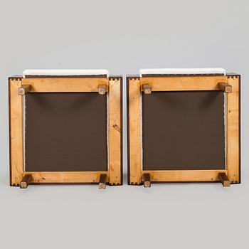 A pair of 1960s armchairs.