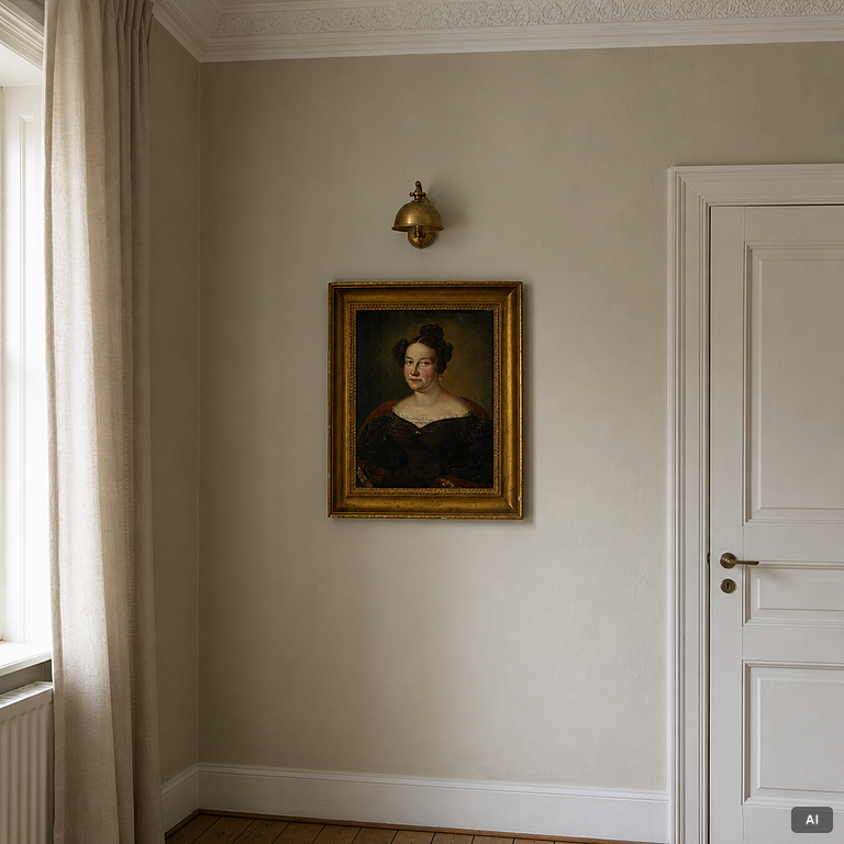 Carl Peter Lehmann, "Eva Karolina Angerstein" (1813-1884) (née Leander).