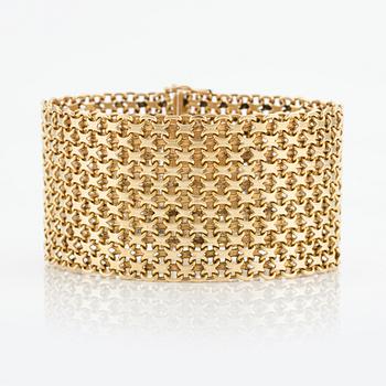 Armband 18K guld, X-länk.