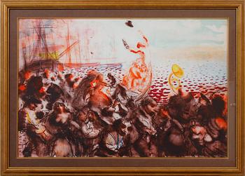 PETER DAHL, färglitografi, signerad och numrerad PT.