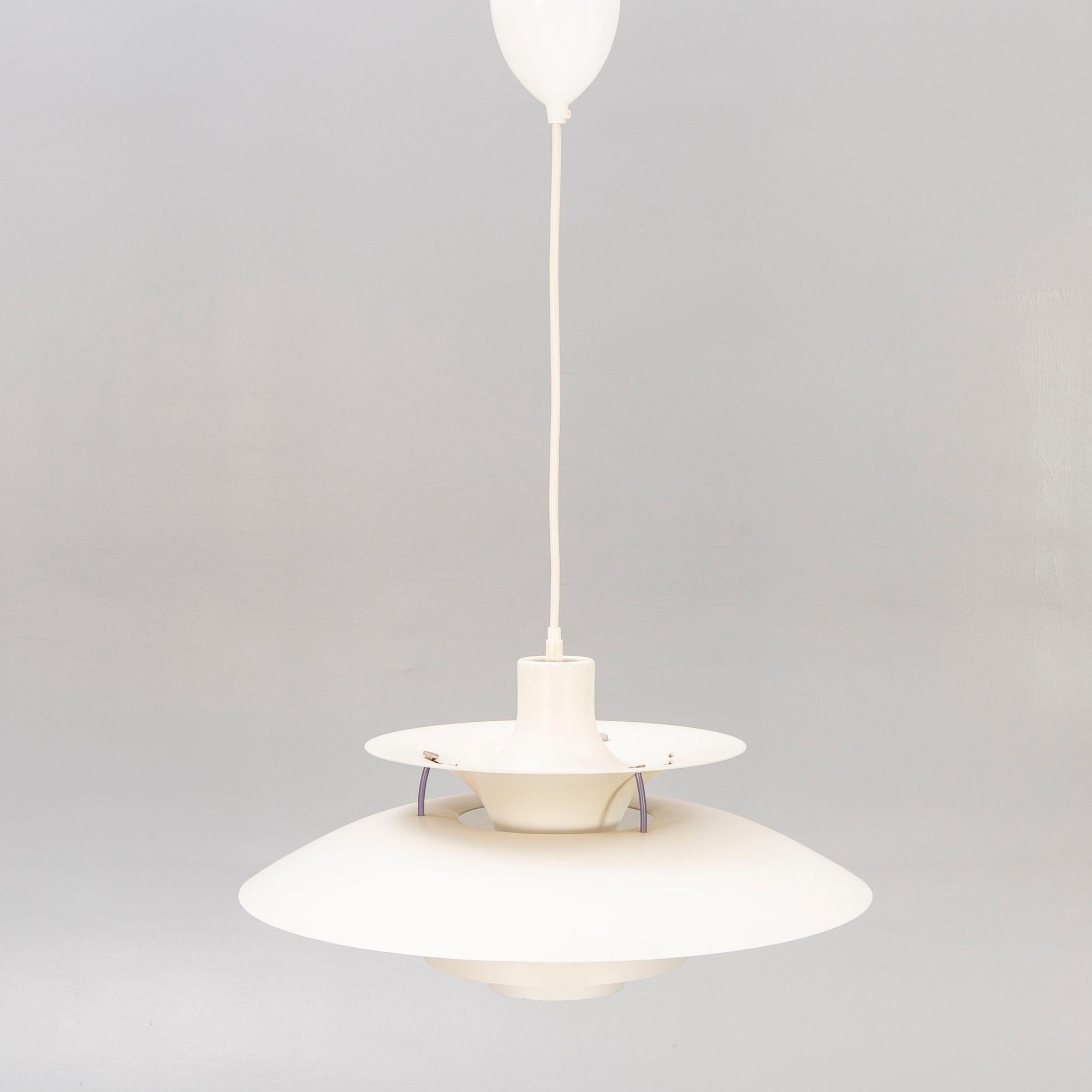 A Poul Henningsen PH 5 ceiling pendant for Louis Poulsen Denmark later part of the 20th century.