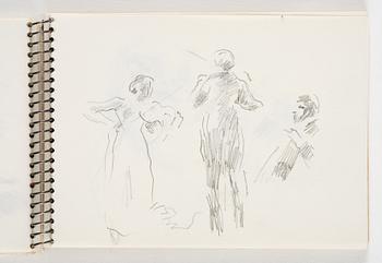 Lotte Laserstein, 4 skissböcker med blyertsteckningar.