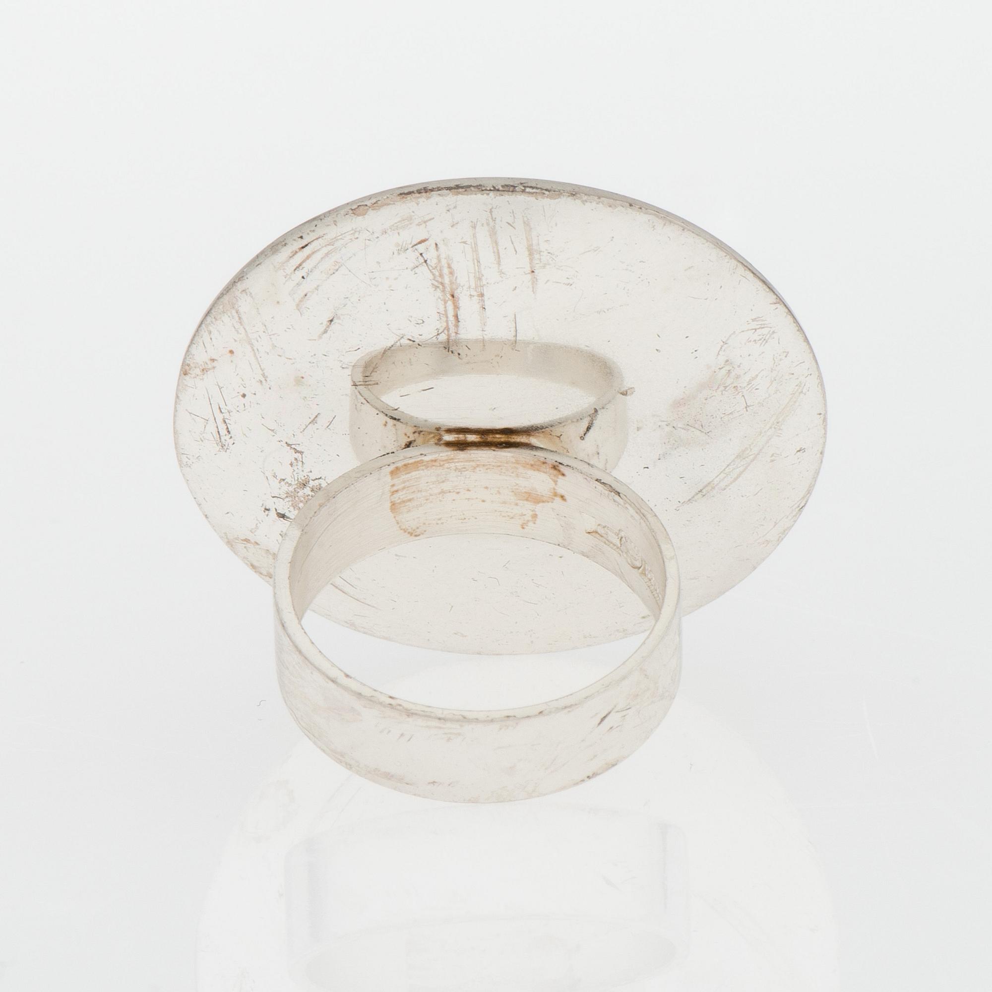 PEKKA PIEKÄINEN, RING, silver, Auran Kultaseppä, Åbo 1971.