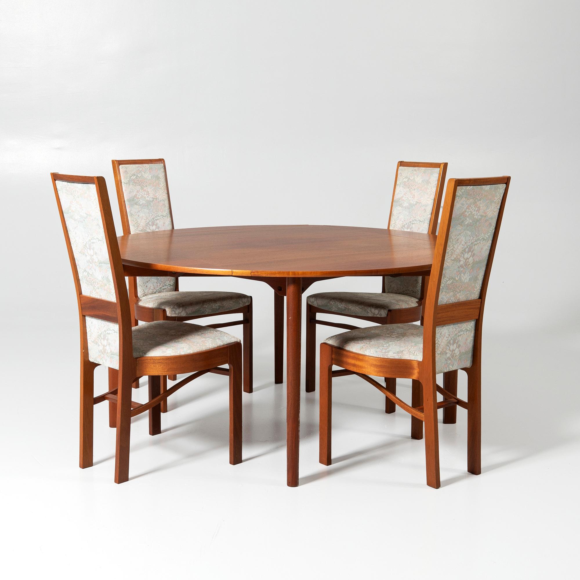 Dining suite, 5 pieces, Karl Andersson & Söner, 1970s/80s.