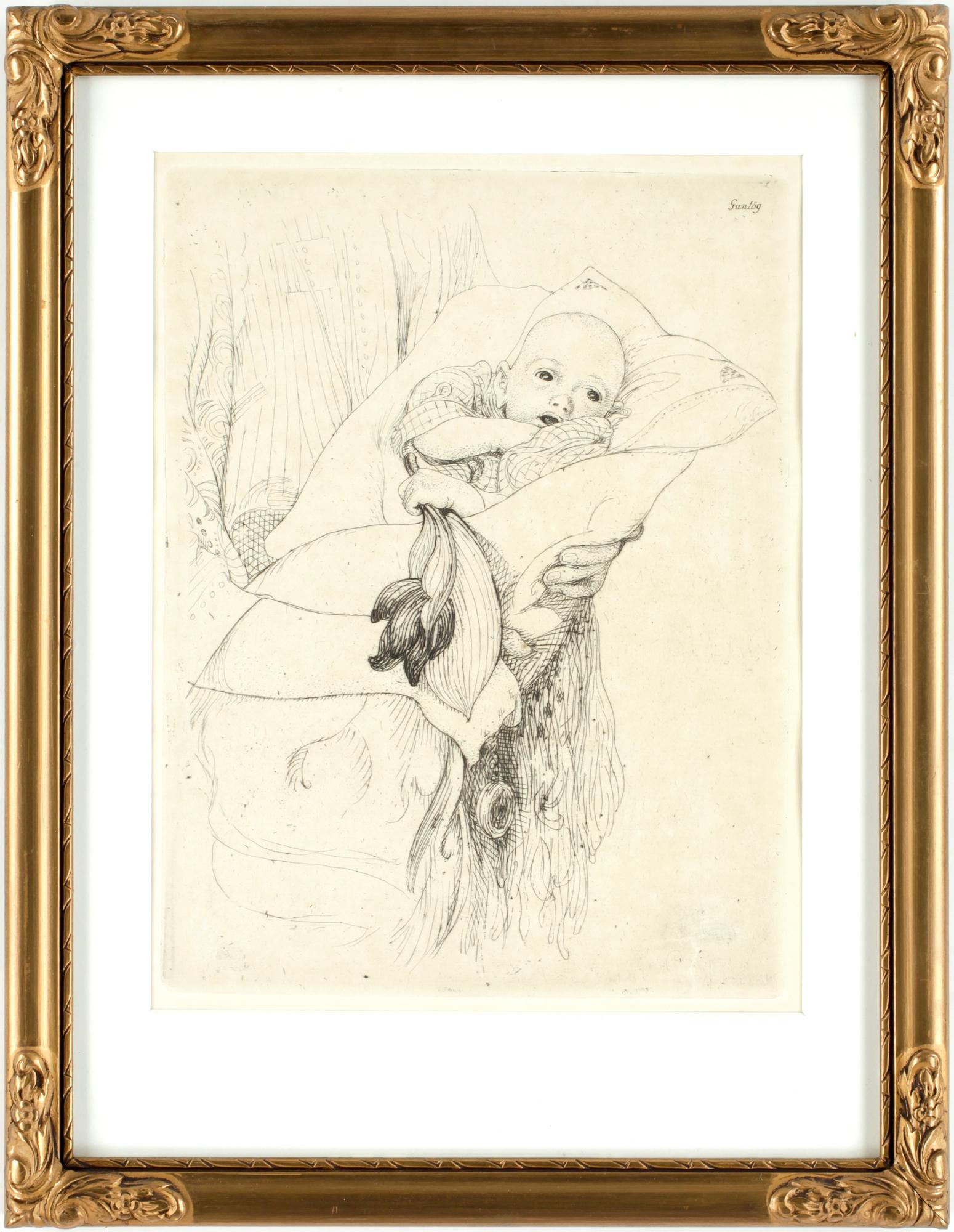 CARL LARSSON, etsning, 1913.