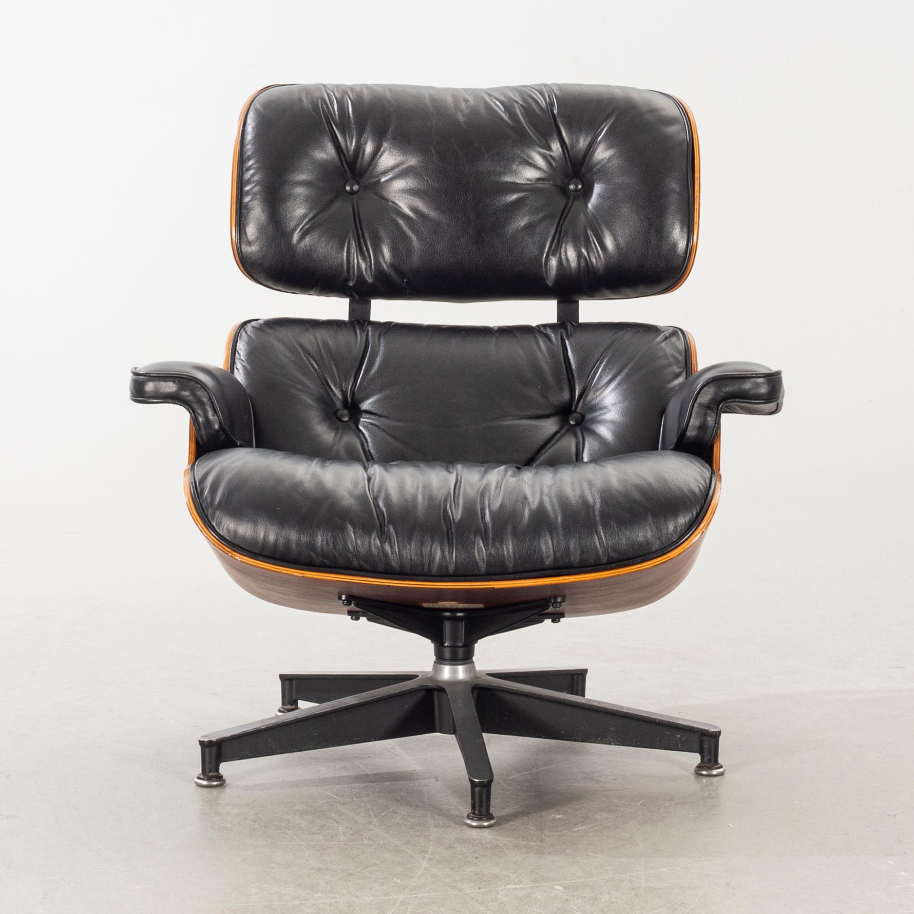 CHARLES AND RAY EAMES, "Lounge chair" from Herman Miller, USA, 1978.