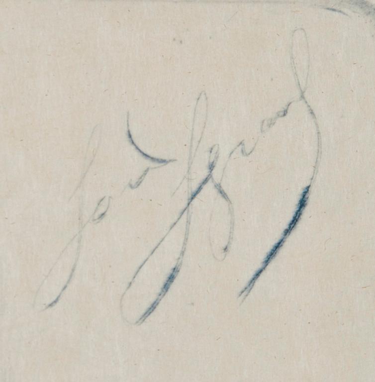 LOUIS LEGRAND, färgetsning, signerad.
