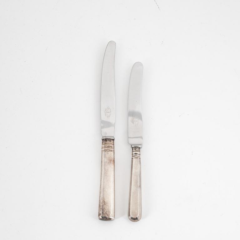 Knivar, 12 st (7+5), silver,