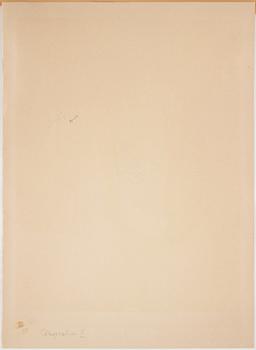 Serge Poliakoff, "Composition carmin, jaune, grise et bleue".