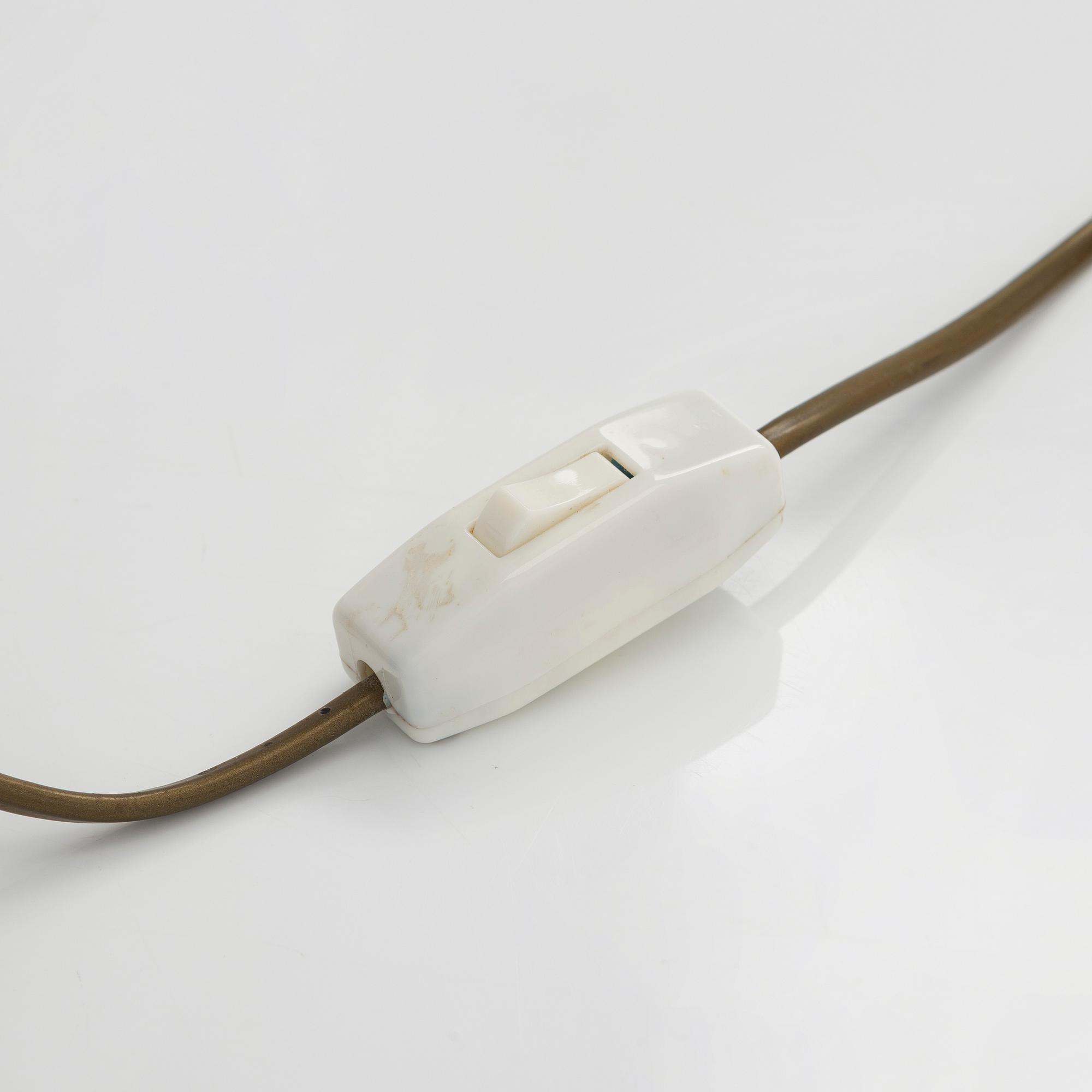 A Swedish late 20th-century brass table lamp.