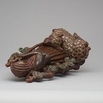 GUNNAR NYLUND, skulptur, Rörstrand 1930-tal, unik.