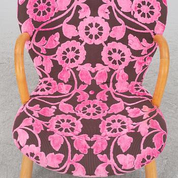 Fåtölj, Scandinavian Modern, "Clam chair"/"Muslinge", 1940/50-tal.