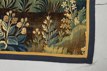 A tapestry, "Verdure", tapestry weave, ca 218  x 327 cm cm, Flanders, the first half of the 18th century.