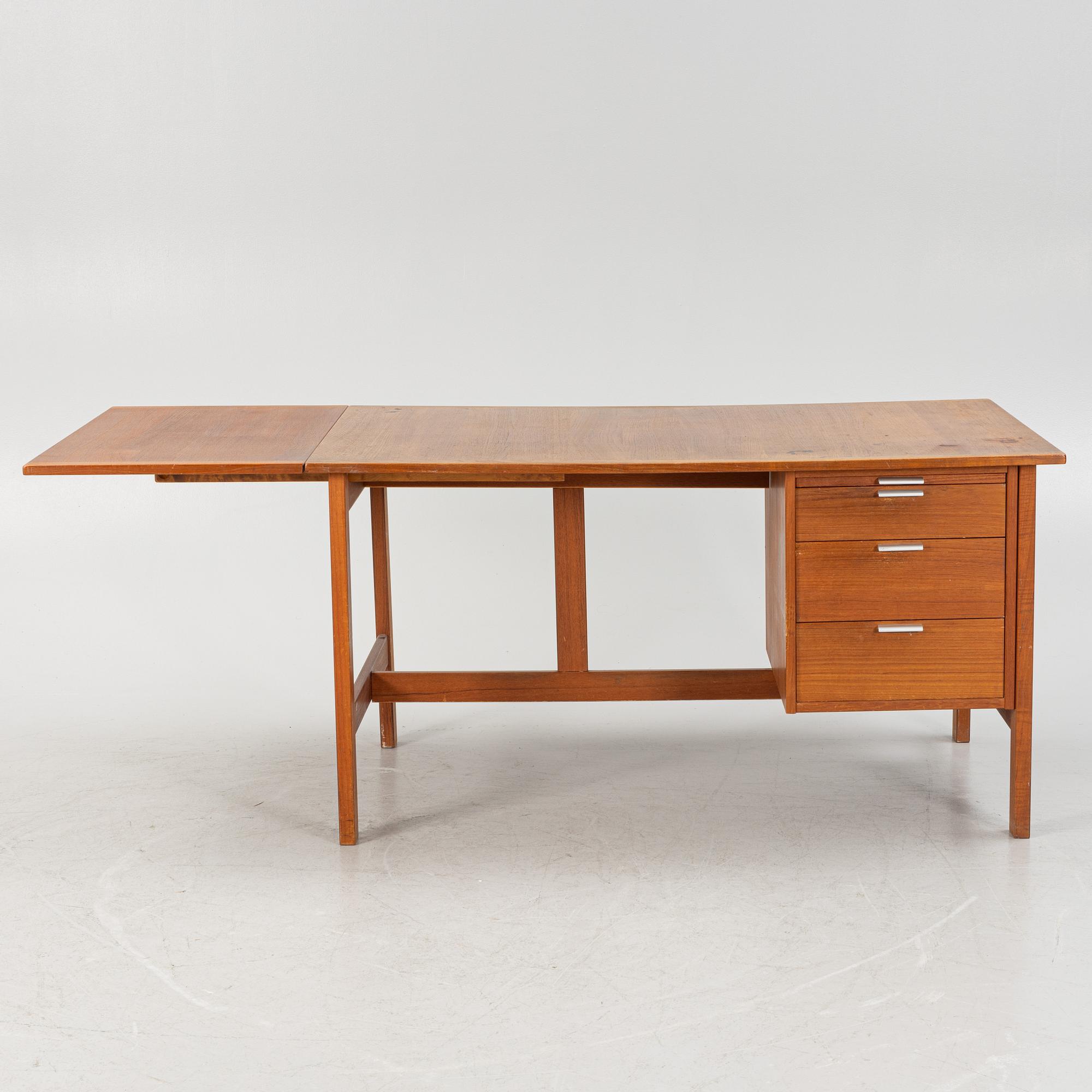 A 1960's teak desk.