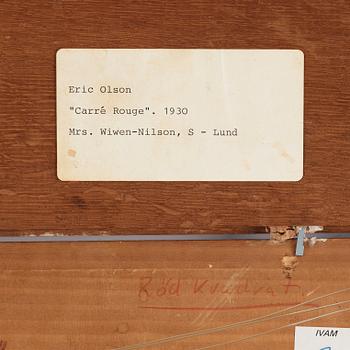 Erik Olson, ”Carré Rouge (Röd kvadrat)".