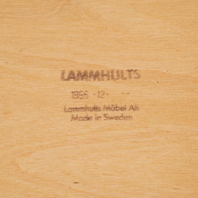 FÅTÖLJER, ett par, Börge Lindau samt Bo Lindekrantz, Lammhults, 1980-talet.