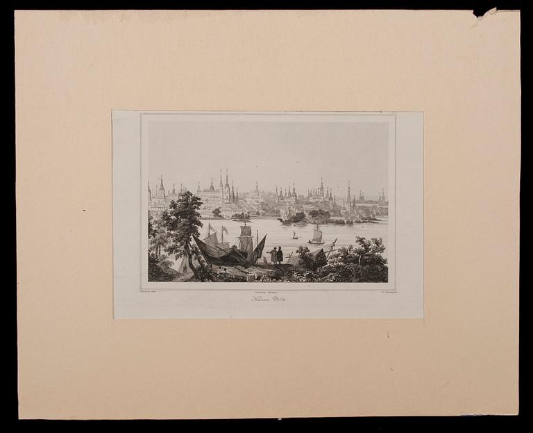 GRAVYRER, 5 st, stålstick, Frankrike 1800-tal.