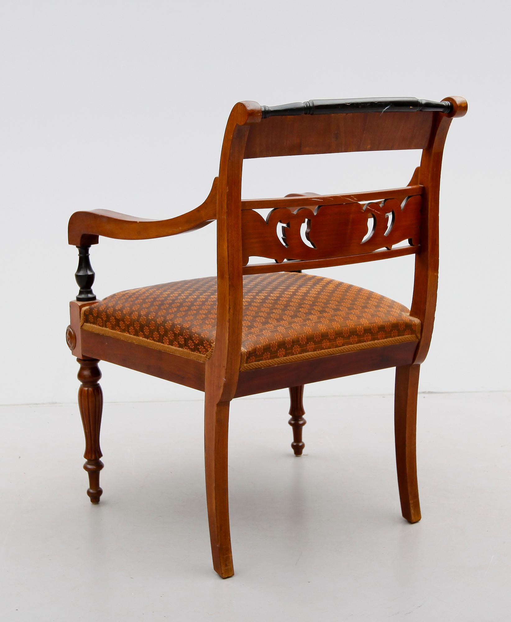 KARMSTOL, senempire, 1800-talets mitt.