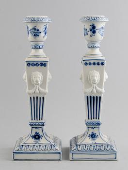 LJUSSTAKAR, 1 par, porslin, Royal Copenhagen.