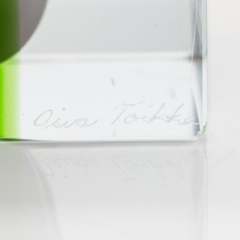 Oiva Toikka, annual cube 1997, signed Oiva Toikka Nuutajärvi 1997, 278/2000.