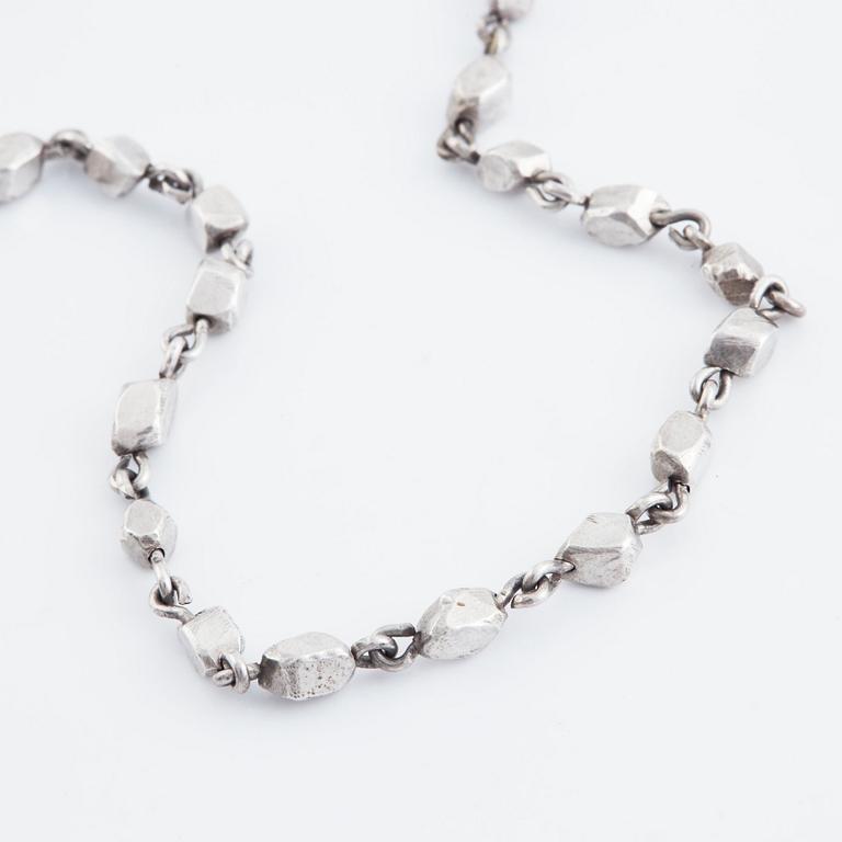 Rey Urban, a sterling silver necklace, Stockholm 1985.